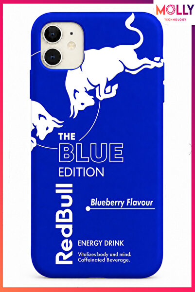 Molly iPhone 11 İçin Saks Mavisi The Blue Edition Desenli İçi Kadife Silikon ...