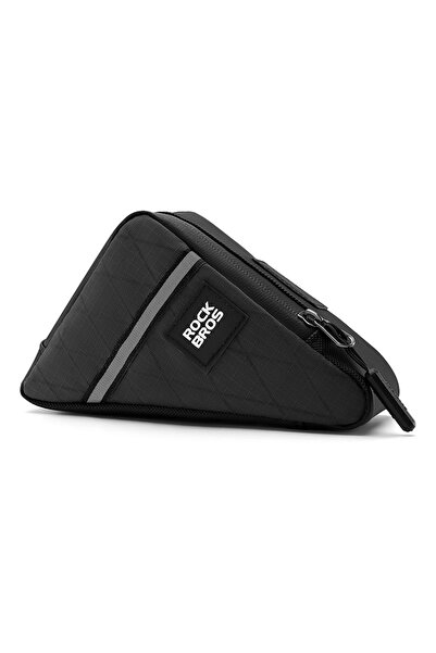ROCKBROS Geantă triunghiulară pentru cadru de bicicletă 0.3L cu prindere pe b...