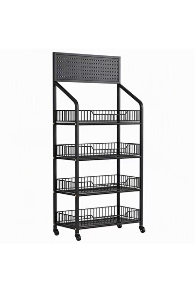 Generic Brand Black kitchen storage rack Household Department Store Daquan Ve...
