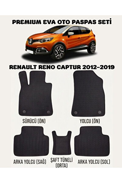 8D OTO PASPASI RENAULT RENO CAPTUR SERİSİ 2012 - 2019 ARACA ÖZEL PREMİUM EVA ...