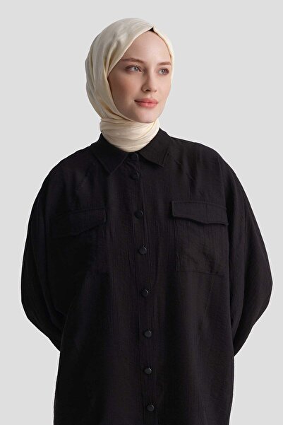 Armine Rayon Blend Tunic Black