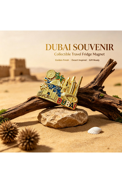 ARIANA Authentic UAE Dubai Travel Souvenir Metal Ornament Collectible. Showca...