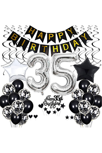 Generic Brand 35th Birthday Party Balloon Set