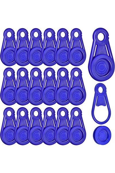 STARSTAR 20-pack heavy-duty removable blue plastic waterproof fabric clips fo...