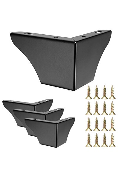 STARSTAR 4-piece pack of 7.5cm metal sofa legs, modern solid sofa legs, cabin...