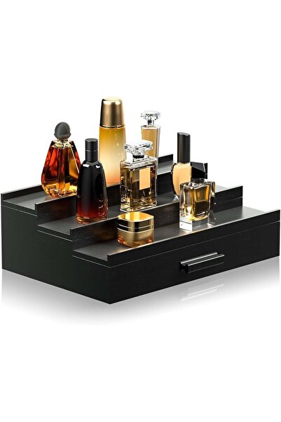 STARSTAR Men's perfume organizer, three-tiered with drawers, perfume display ...