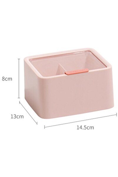 STARSTAR Large organizer - 2-compartment cotton swab dispenser - Bathroom org...