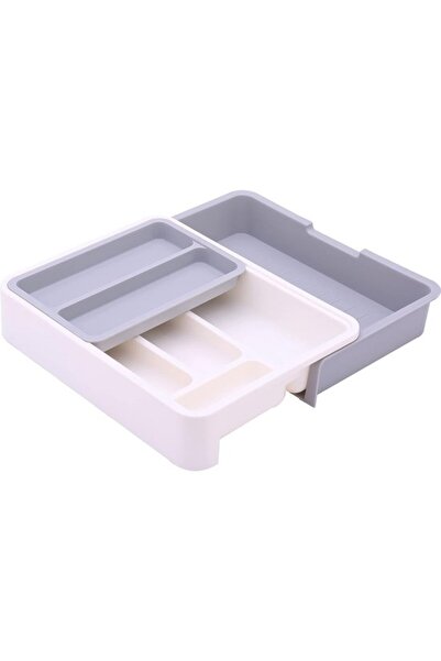 STARSTAR Cutlery drawer storage box, expandable plastic cutlery rack, three-i...