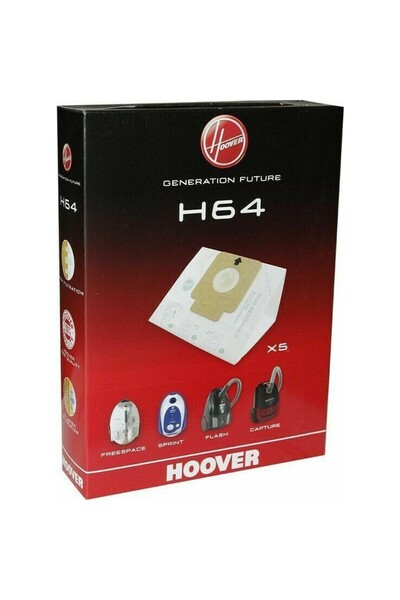Hoover Σακούλες ηλεκτρικής σκούπας Capture H64, 5 τεμάχια, συμβατές με ηλεκτρ...