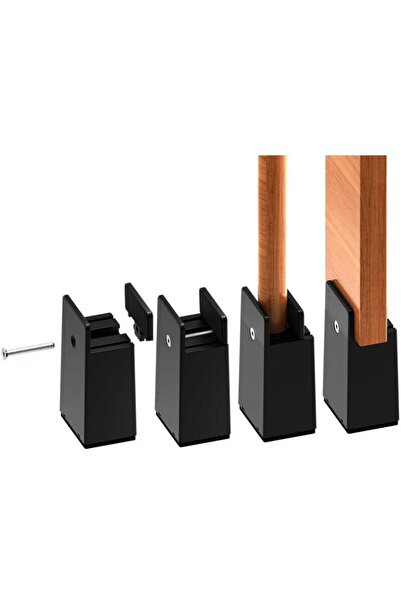 STARSTAR A set of 4 adjustable chair leg risers, 10 cm high – solid steel, su...