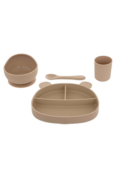 Atmosphera for kids Set de masă pentru copii  "Yum " - 4 piese, Ocre