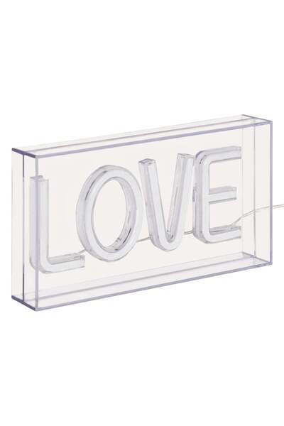 Atmosphera Neon LED decorativ "Love" - Roz, L. 23 cm