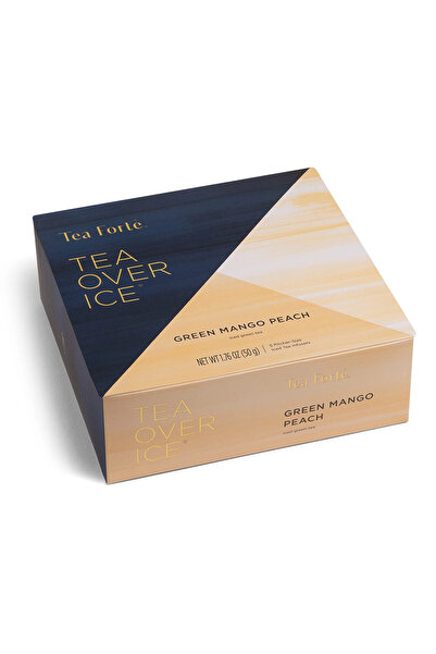 Tea Forte Ceai rece - Ceai cu gheață Verde Mango Piersică, - cutie cu 5 piram...