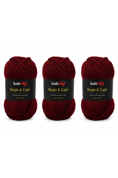 knitme Bright&Light 100 Gr 285 Mt 3-Piece Rope