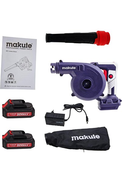 MAKUTE 20V Cordless Portable Blower, Lithium-Ion Battery, Variable Speed 4000...