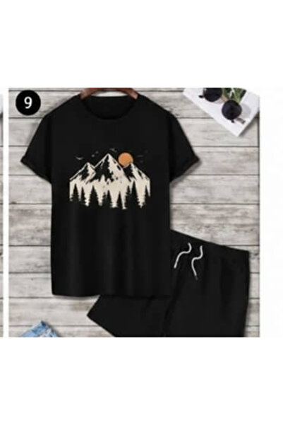 bellanova Unisex Printed T-Shirt and Shorts Set