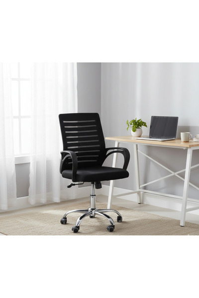 Palma homez Black Mobile Office Chair - Freedom of Movement and Comfort While...