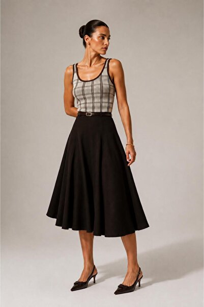 ALEXANDERGARDI Belt Detailed Knitwear Dress