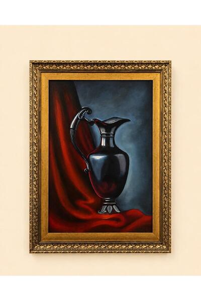 ÇERÇEVELİ ORJİNAL AKRİLİK BOYA TABLO (35 x 50)