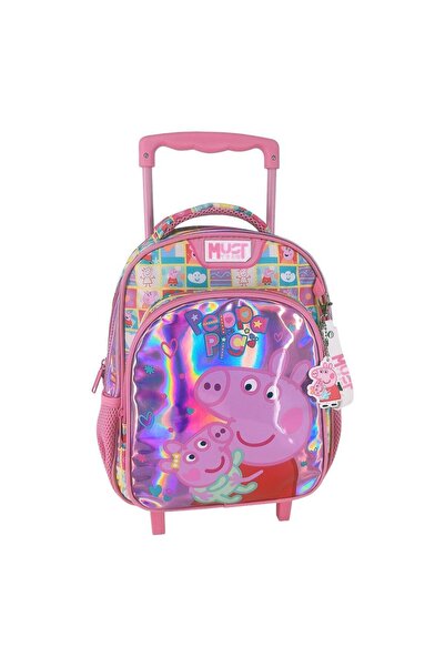 MUST Σχολική Τσάντα Τρόλεϊ Νηπίου Peppa Pig Smile Play Jump Team 2 Θήκες