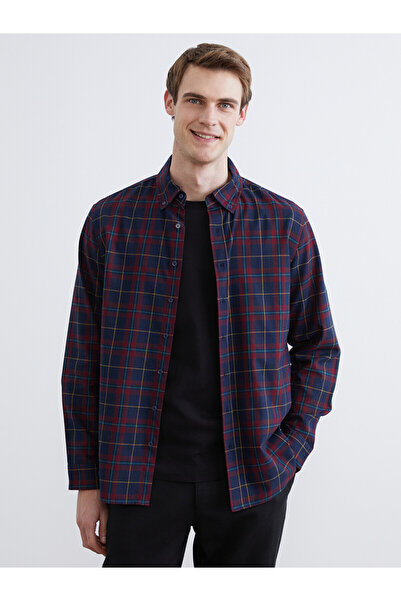 LC Waikiki قميص رجالي منقوش بأكمام طويلة من Peak New Season Regular Fit
