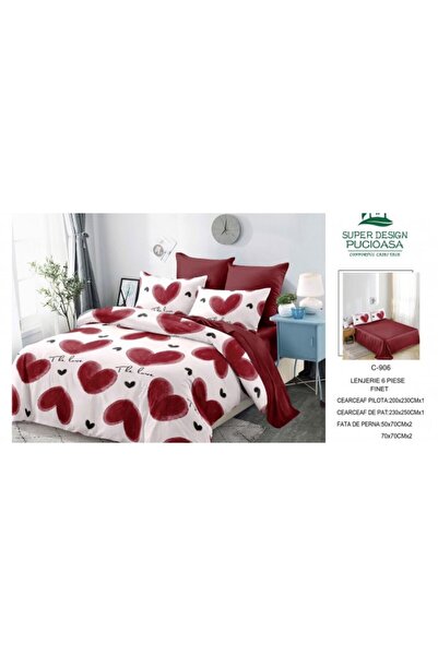 Pucioasa Set de lenjerie de pat gros Finet, 6 piese BBA26