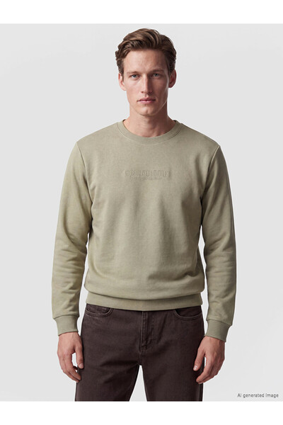 LC Waikiki Rmz Gi̇yi̇m Farkiyla Zero Roba Collar Men's Thick Sweatshirt