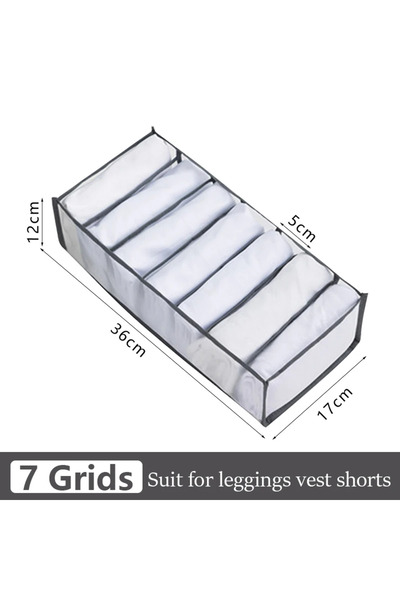 Choice1 7grids-grey4 Sports Bra Underwear Organizer Storage Box Panties Socks...