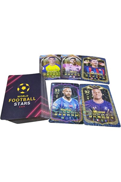 Leno Football Trading Cards Collection Set Of 4 Premium Packs, 32 Unique Flas...