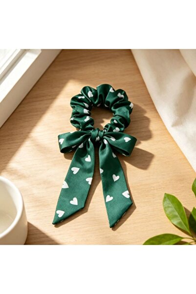 idei Scrunchie cu fundiță și panglici lungi 20 cm din țesătură, culori livrat...