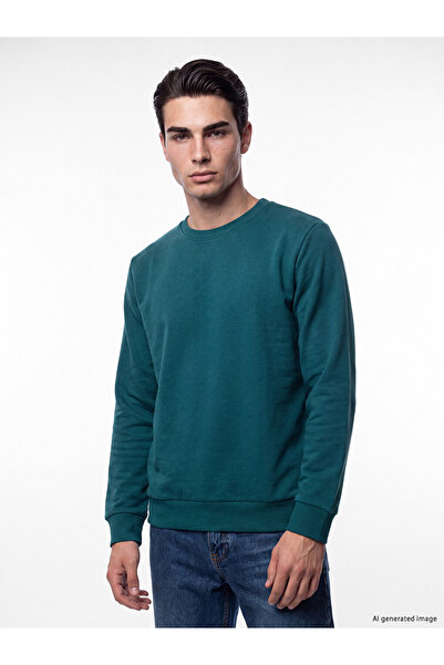 LC Waikiki Quality Parts from Çelebi Store Zero Roba Yaka Men's Thick Sweatshirt