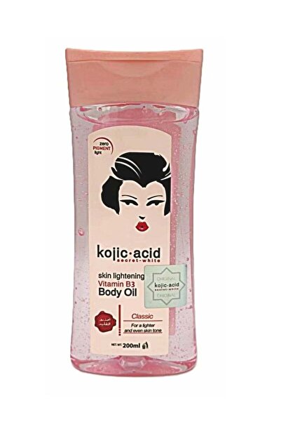 Secret White Kojic Acid Vitamin B3 Body Oil 200ml | Classic Formula for Even-...