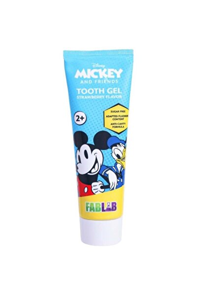 Fab lab Mickey and Friends Gel Toothpaste Kids Strawberry Flavor Fab Lab - 75ml