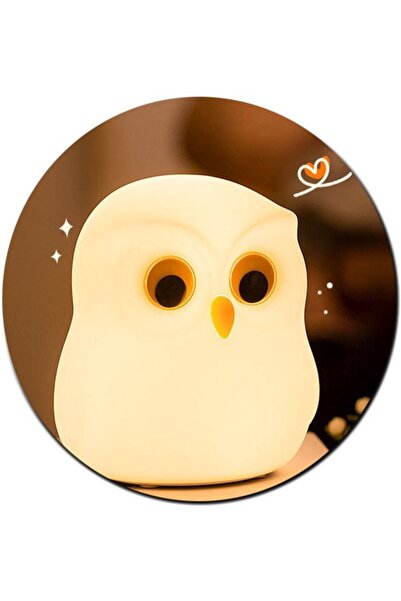 STARSTAR Owl Multicolor Lamp - Owl Night Light - 9.7×9.7×11.2 cm - USB - Rech...