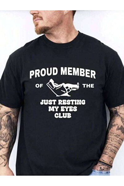 9JY Comfort Funny Just Resting My Eyes Tee, Humorous Father's Day Shirt, Fun ...