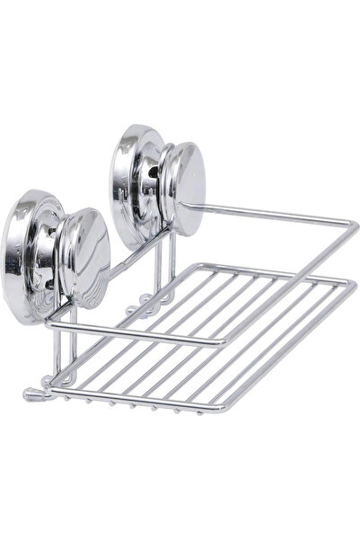 STARSTAR Silver metal shower rack, 10.5 x 25 x 11 cm