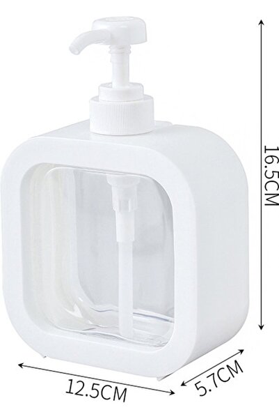 STARSTAR 2 Pieces 500ml PET Pump Bottles, Refillable Freestanding Shampoo, Co...