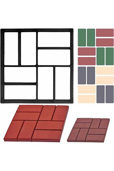 STARSTAR Concrete mold for pouring sidewalk slabs, DIY paving stone path maki...
