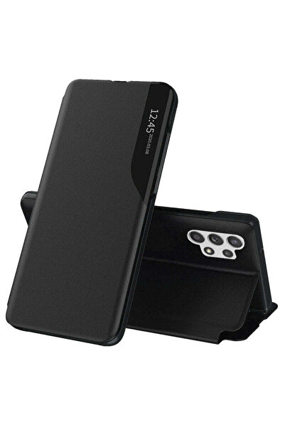 Techsuit Husă pentru Samsung Galaxy A32 4G, Seria eFold, mov - negru