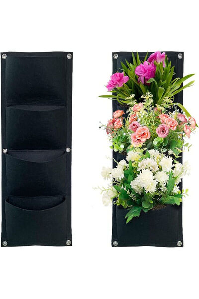 STARSTAR Two-pc vertical hanging planter bag set - Planter bag - Hanging gard...