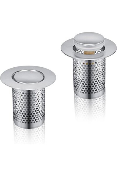 STARSTAR 2-Pack 33 x 50 mm Drain Filters, Copper Core Stainless Steel Spring ...