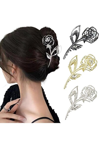 STARSTAR 3-Piece Large Metal Hair Clips, Non-Slip Hair Clips for Women and Gi...