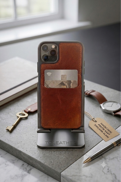 IPHONE 11 PRO GERÇEK DERİ TELEFON KILIFI