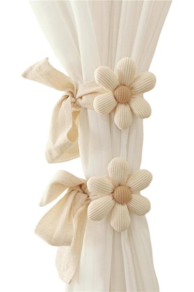 STARSTAR 2-Pack Flower-Shaped Curtain Ties, Curtain Cord Ties, Curtain Buckle...