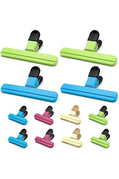 STARSTAR 12-pack of reusable plastic sealing clips for food bags, suitable fo...