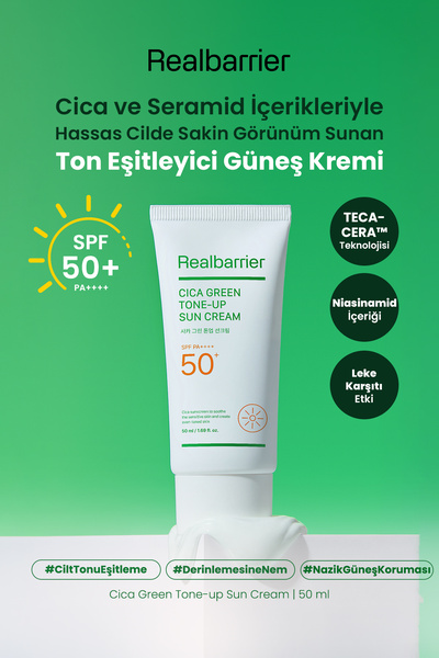 Real Barrier Tone-Equalizing Sunscreen That Provides a Calm Look for Sensitiv...