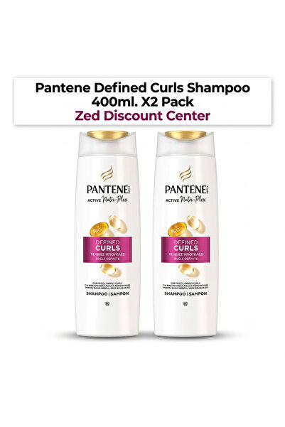 Pantene Pro-V Active Nutri-Plex Șampon pentru Bucle Definite 400ml. Pachet de 2