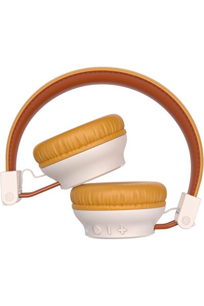 Engage HS E30 Bluetooth Headphones – Wireless Over-Ear Headset with Active Noise Cancellation Upto 55H Playtime with Crystal-Clear Audio, Beige color