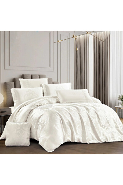 Pazar Home Bedding مفرش بازار هوم جاكار دريك نفرين 7 قطع بحشوة مخيطة 260*240سم