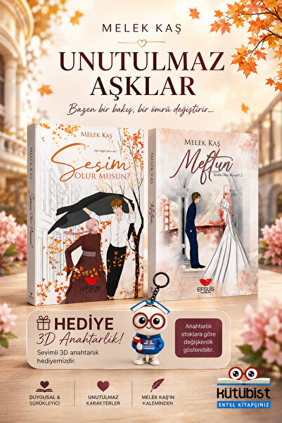 Efsus Yayınları Melek Kaş Aşk Romanları Seti | Sesim Olur Musun? + Meftun | 2...